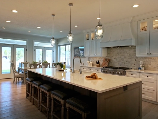 modern, luxury kitchen in custom home in pleasant grove, Utah