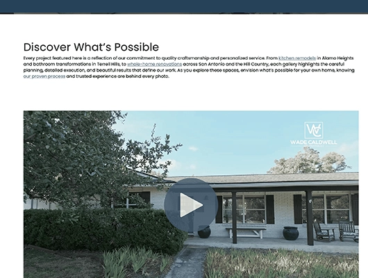 Wade Caldwell portfolio webpage