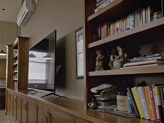 Amish-made custom bookcase