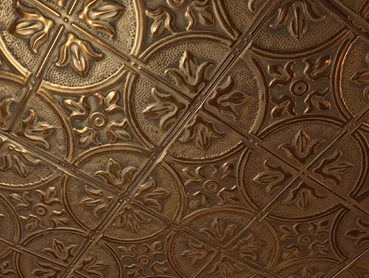 gold tin ceiling