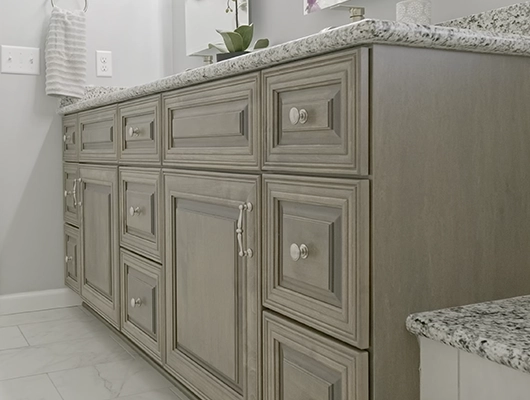 double vanity in master bath remodel