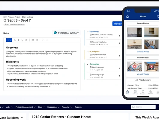 BuilderTrend interface example