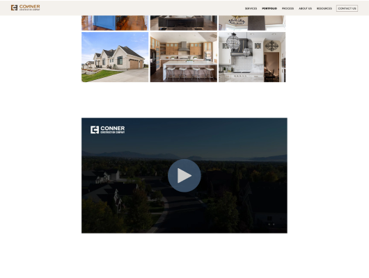 Conner Construction portfolio page