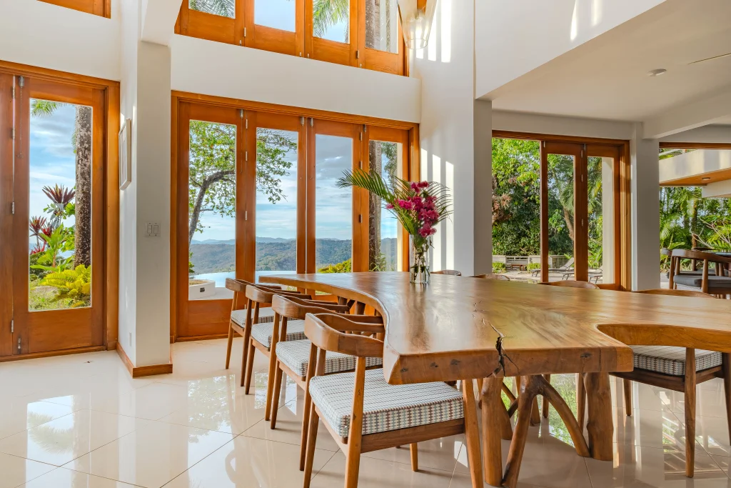 Tropical villa terrace
