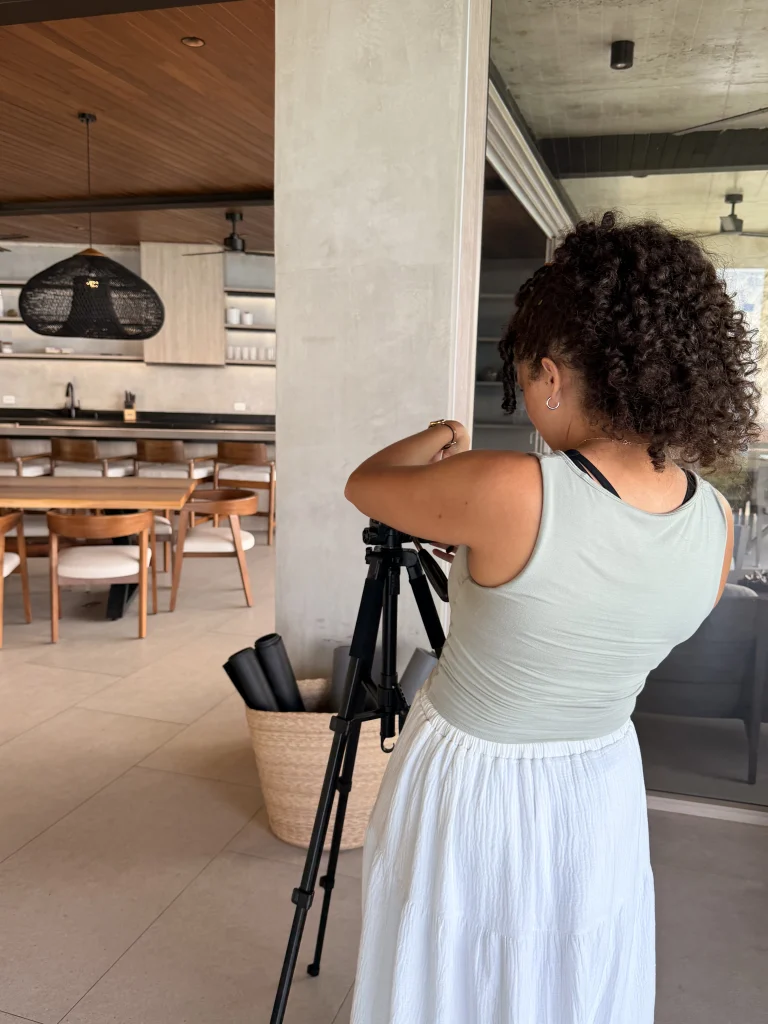 Behind-the-scenes camera setup