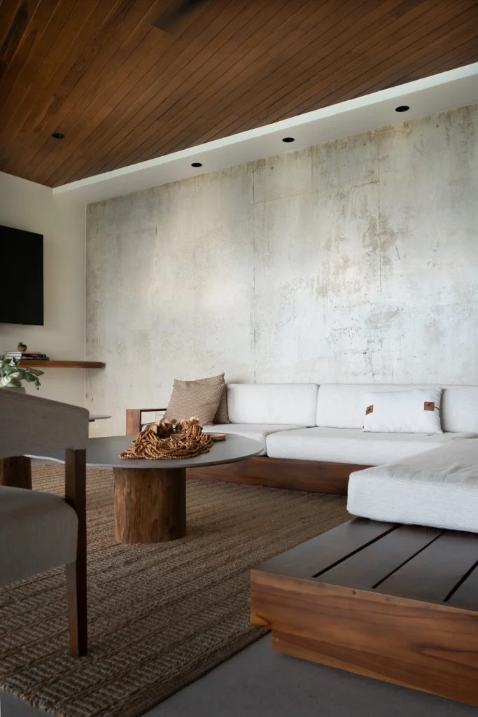 Concrete living room
