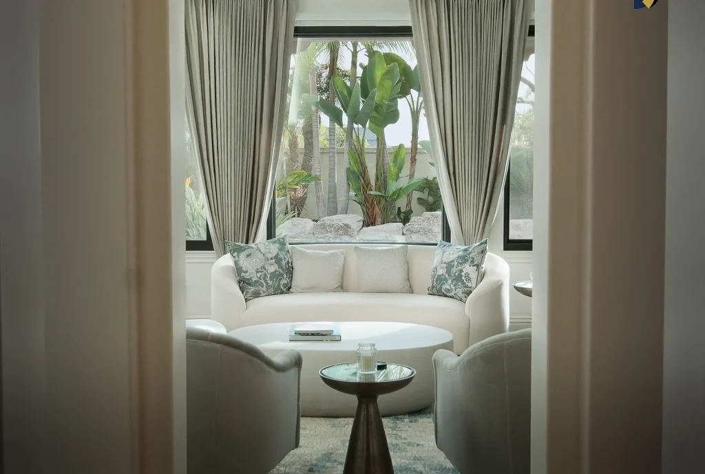 Coastal villa living room