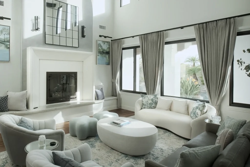 Tropical villa terrace
